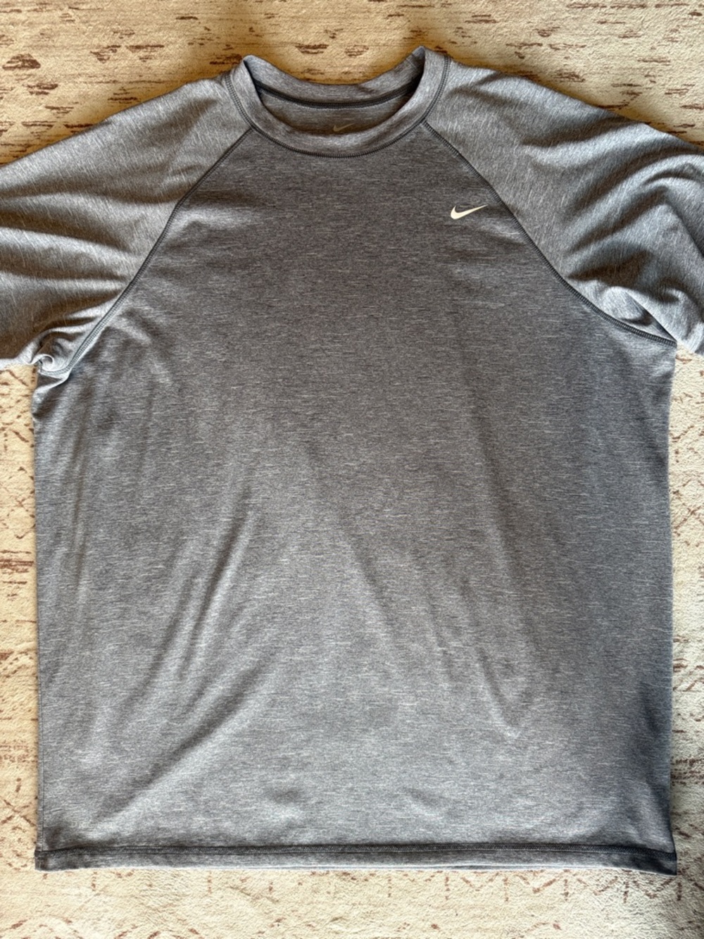 Nike Short Sleeve Heather Grey Athletic Tee